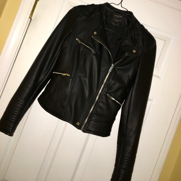 Zara Moto leather jacket - Picture 1 of 6